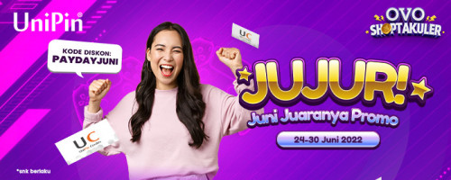 PROMO – JUJUR! Juni Juaranya Promo Pakai OVO!